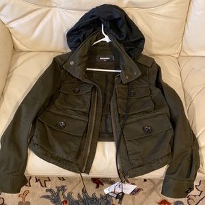 D Squared cropped cargo jacket